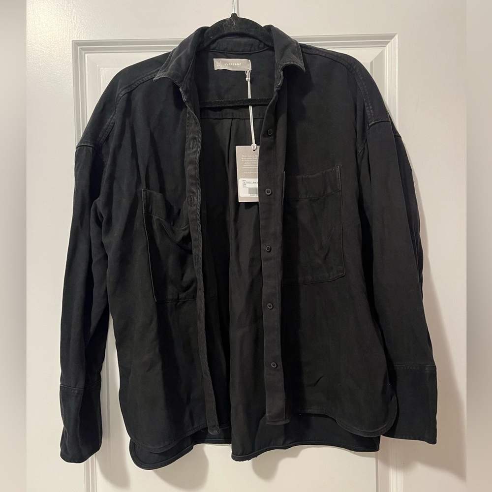 Boxy Oversized Button Down Shirt in Buttersoft NWT